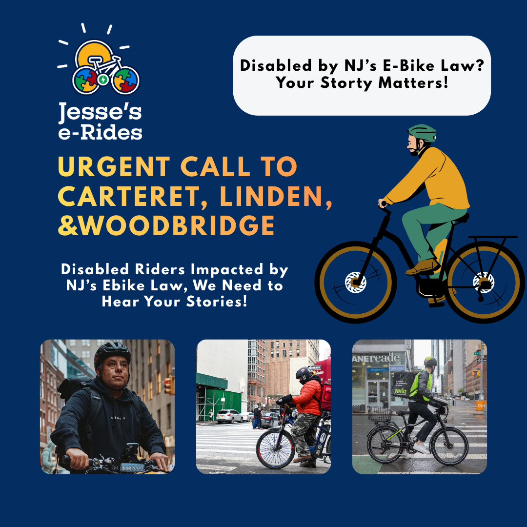 The NJ E-Bike Law: Day 35 – Urgent Call to Carteret, Linden & Woodbridge