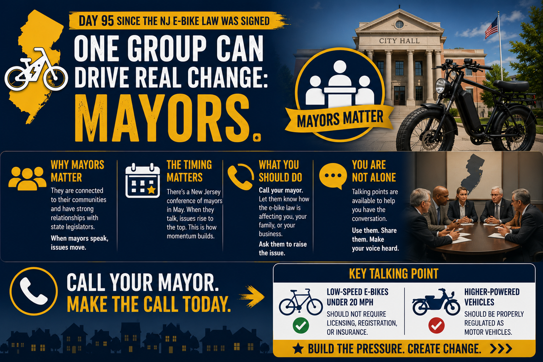 The NJ E-Bike Law: Day 95 – Why Calling Your Mayor Matters Right Now