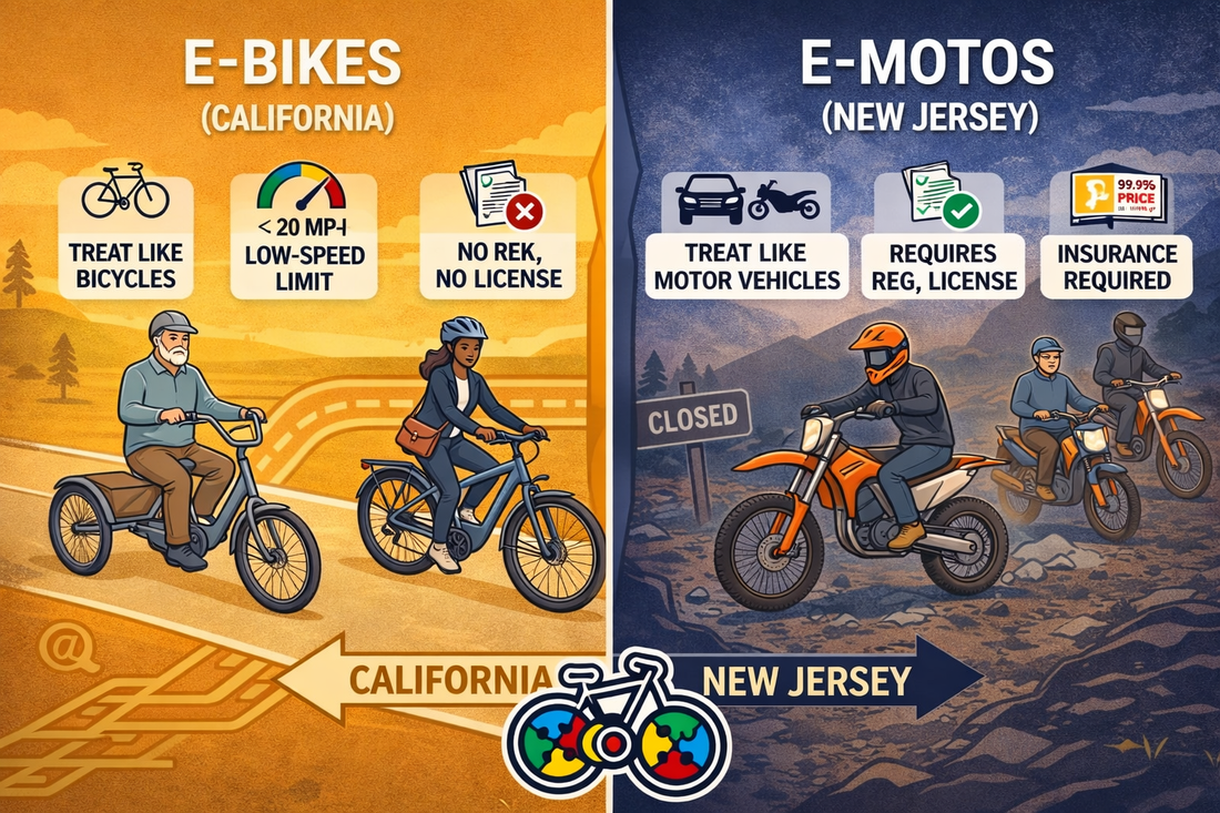 The NJ E-Bike Law: Day 38 (Part 2) – Why California Separates E-Bikes from E-Motos
