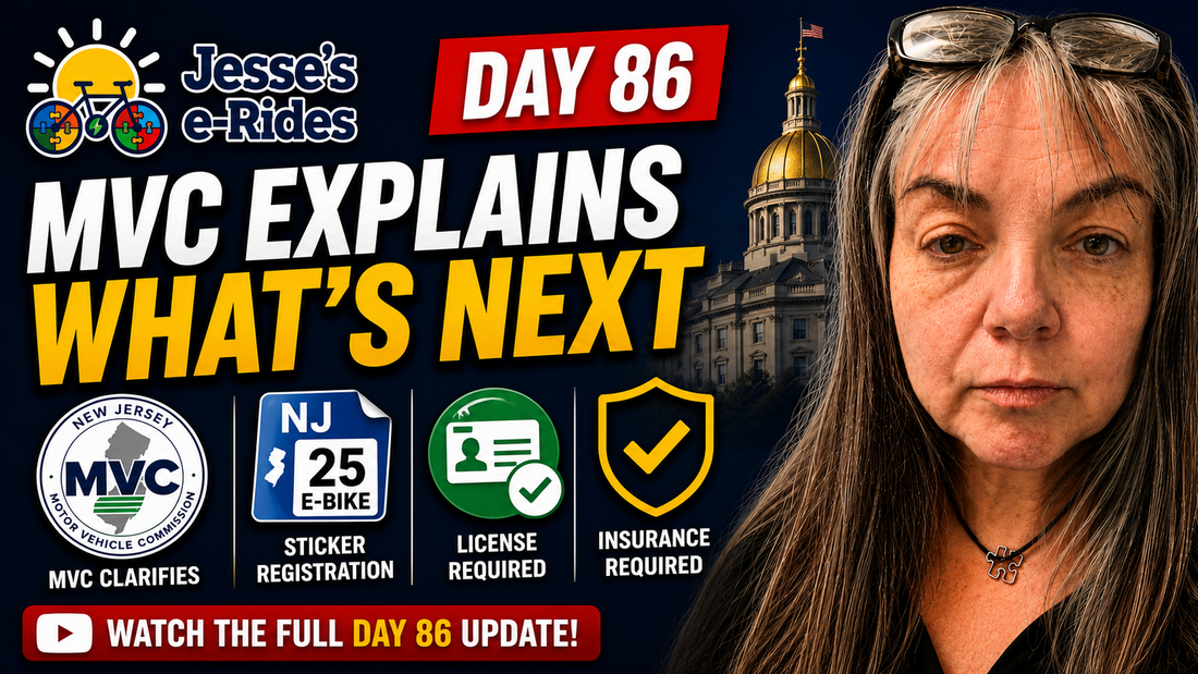 The NJ E-Bike Law: Day 86 – MVC Clarifications, Registration Details, and What Still Needs Fixing
