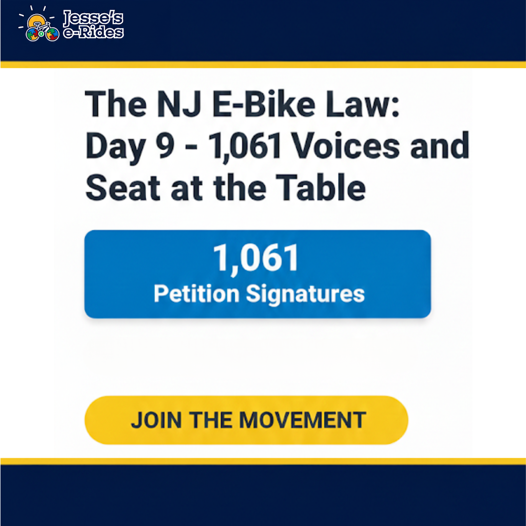 The NJ E-Bike Law: Day 9 – 1,061 Voices and a Seat at the Table