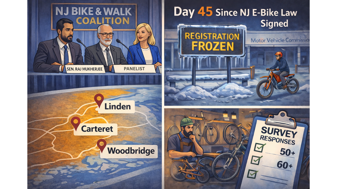 The NJ E-Bike Law: Day 45 – Panel Discussion, Regulation Freeze Update, and Advocacy Momentum