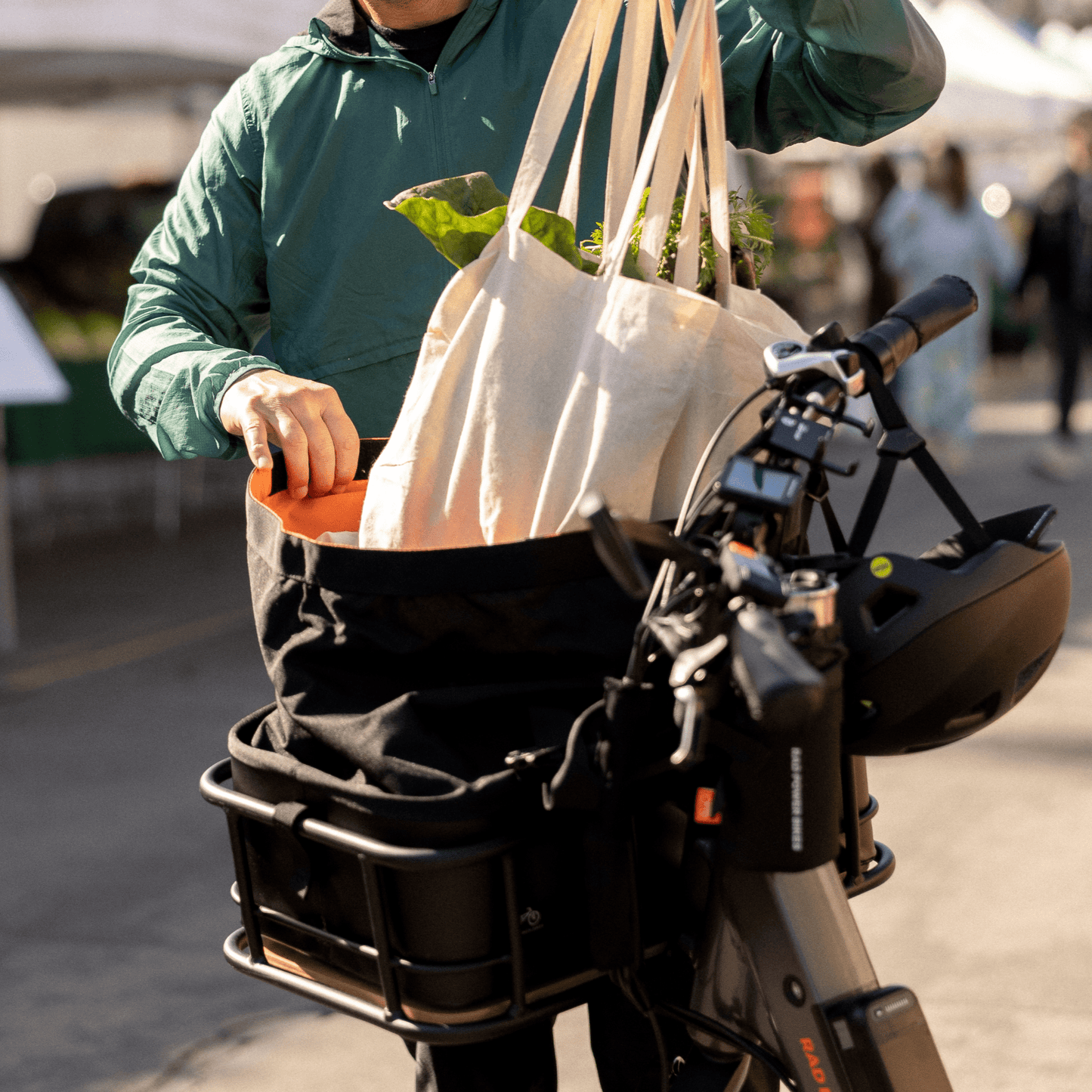 Rad Power Bikes Large Basket Roll Top Liner