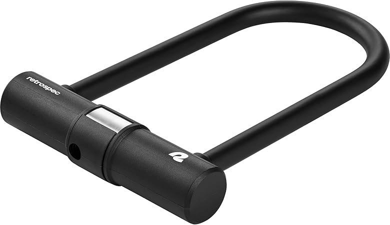 Retrospec Lookout U-Lock Bike Lock with 4Ft Security Cable