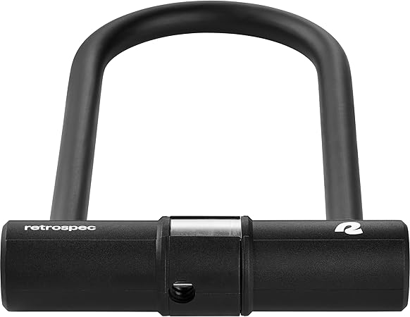 Retrospec Lookout U-Lock Bike Lock with 4Ft Security Cable