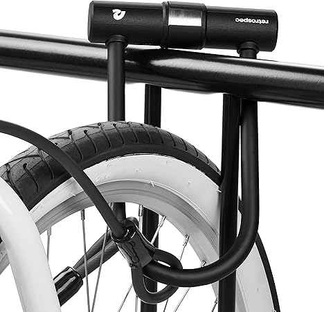 Retrospec Lookout U-Lock Bike Lock with 4Ft Security Cable