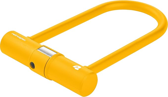 Retrospec Lookout U-Lock Bike Lock with 4Ft Security Cable