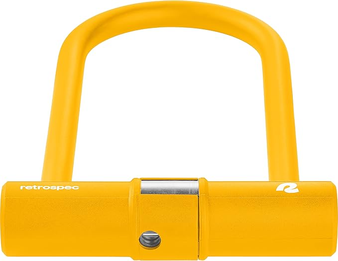 Retrospec Lookout U-Lock Bike Lock with 4Ft Security Cable