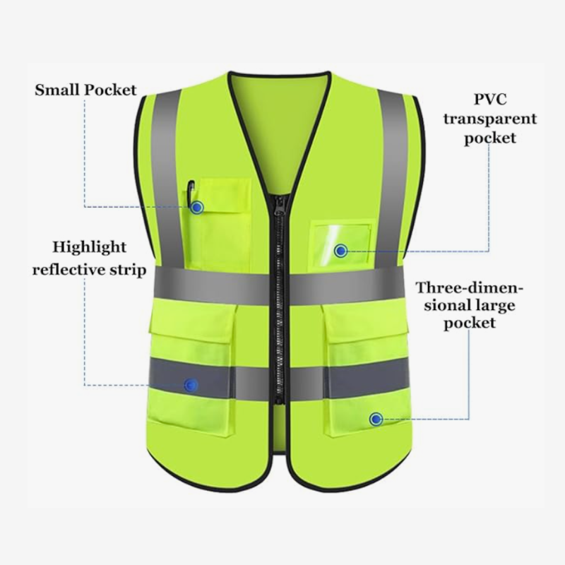 Jesse’s e-Rides Adult High-Visibility Safety Vest with “I Have Autism. Please be Patient.” Patch - Ride Bright, Stay Seen!