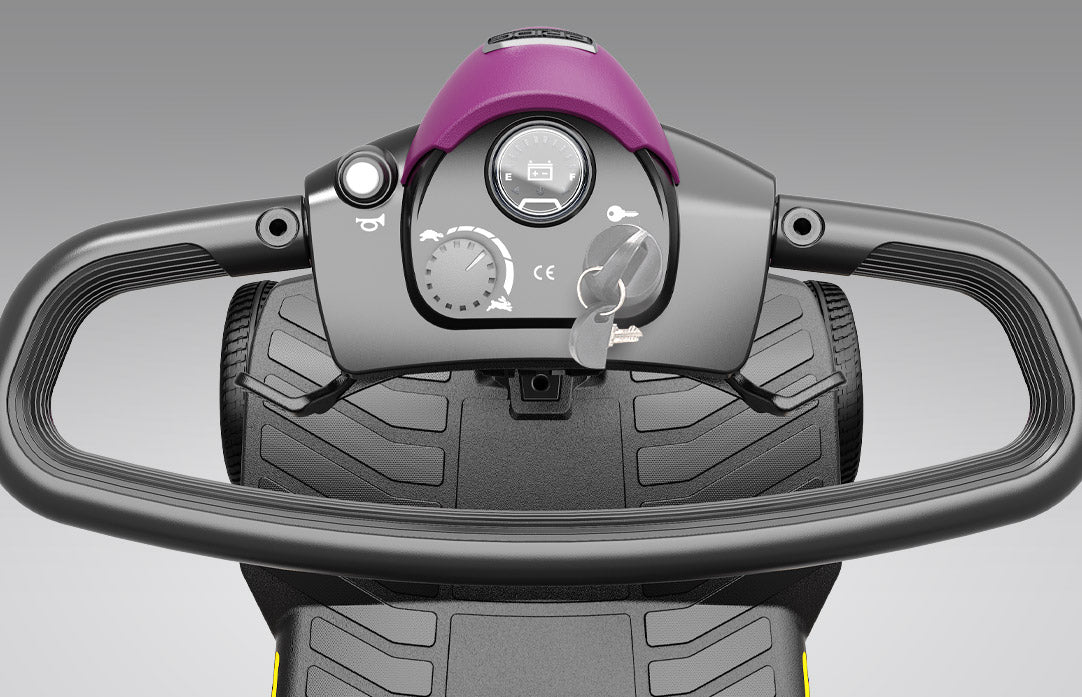 Pride Go Go Elite Traveller Gen 3 Platinum - intuitive drive controls