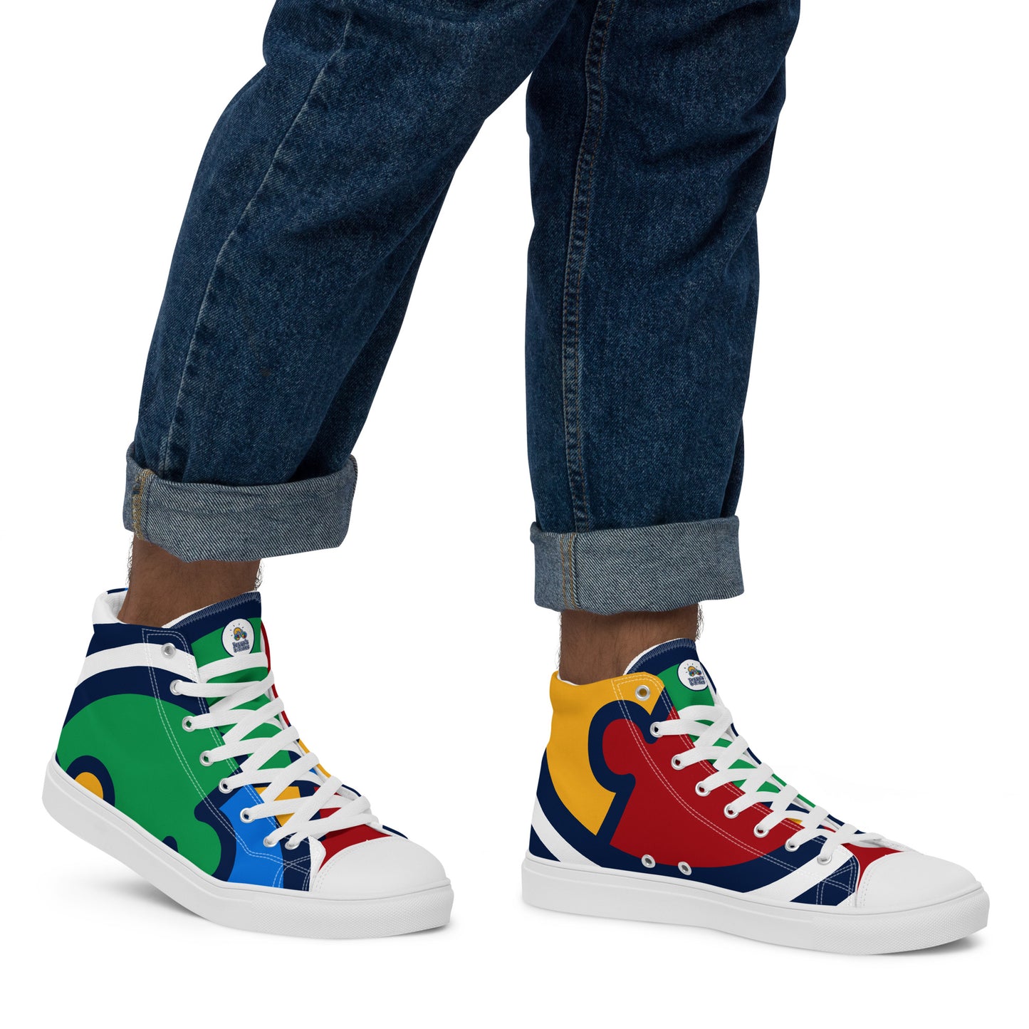 Jesse's e-Rides Men’s High Top Canvas Shoes – Ride in Style!