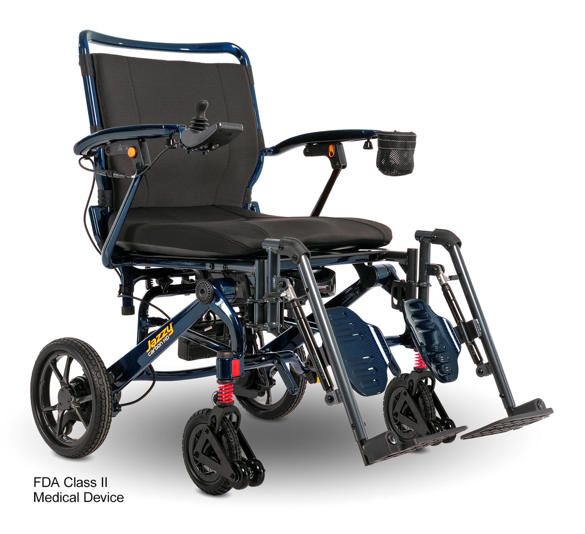 Pride Jazzy Carbon HD elevating leg rests - Night Sky