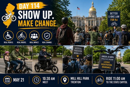 NJ E-Bike Law Day 114: Ride & Rally for a Better Law