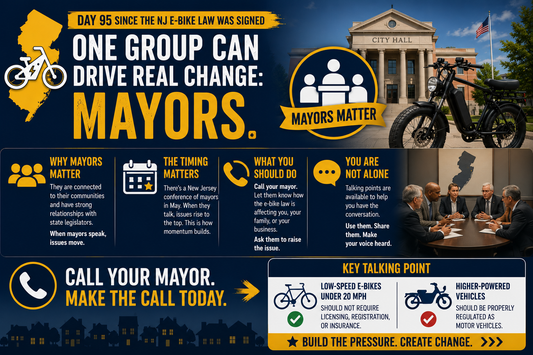 The NJ E-Bike Law: Day 95 – Why Calling Your Mayor Matters Right Now