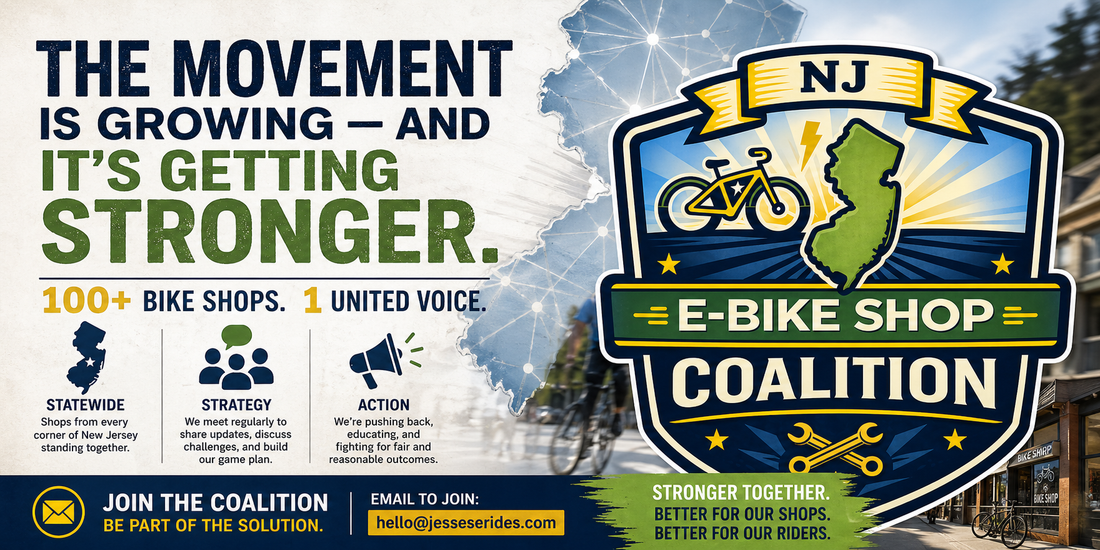 The NJ E-Bike Law: Day 85 – Bike Shop Coalition Reaches 100+ Members