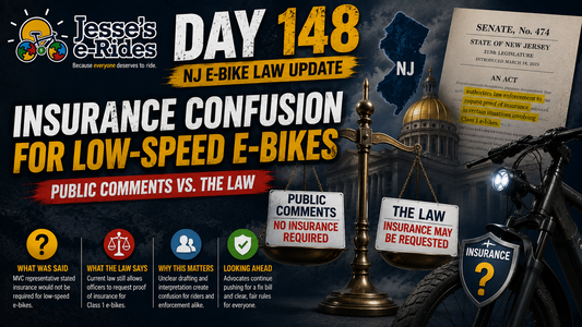 The NJ E-Bike Law: Day 148 – Insurance Confusion and Enforcement Questions