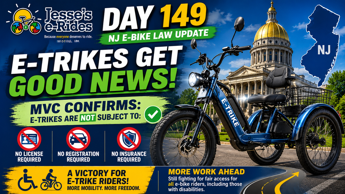 The NJ E-Bike Law: Day 149 – E-Trikes Confirmed Exempt from Licensing Requirements