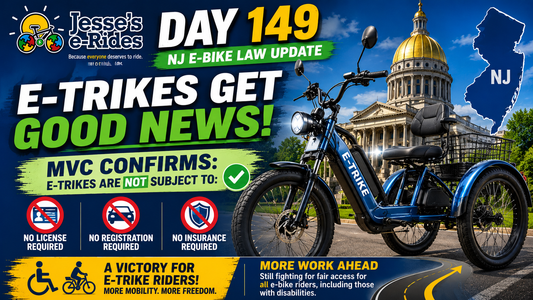 The NJ E-Bike Law: Day 149 – E-Trikes Confirmed Exempt from Licensing Requirements