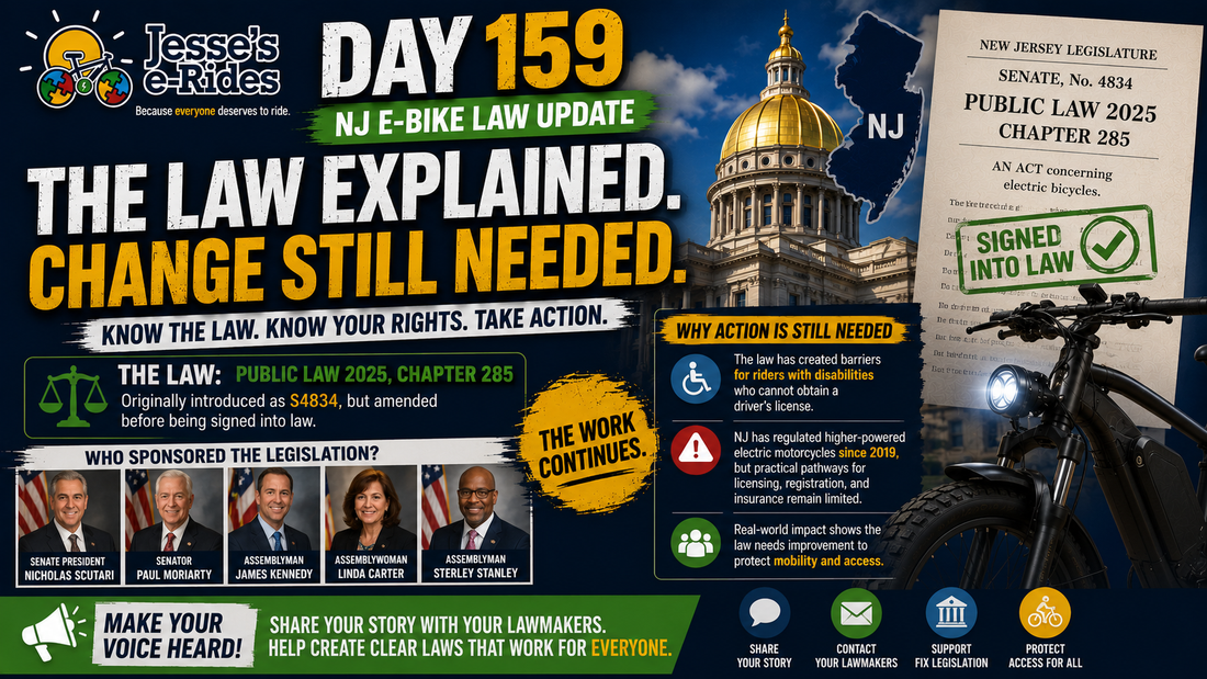 The NJ E-Bike Law: Day 159 – Understanding the Law and the Call for a Fix