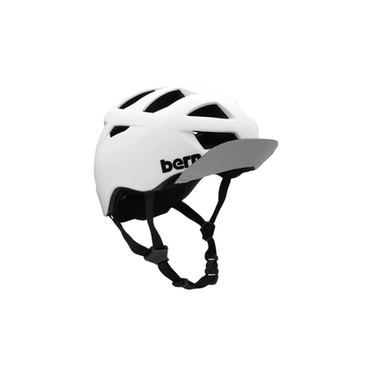Bern Allston DVRT Bike Helmet in Satin White, primary view