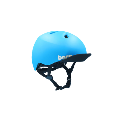 Bern Nino DVRT Youth Bike Helmet in Matte Blue, primary view