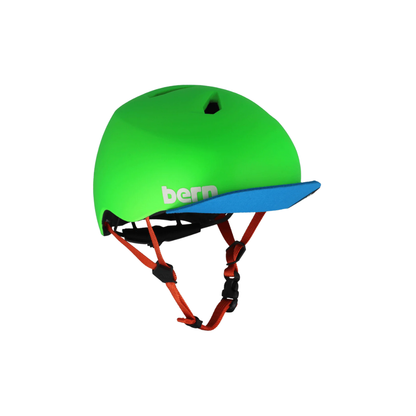 Bern Nino DVRT Youth Bike Helmet in Matte Lime, primary view