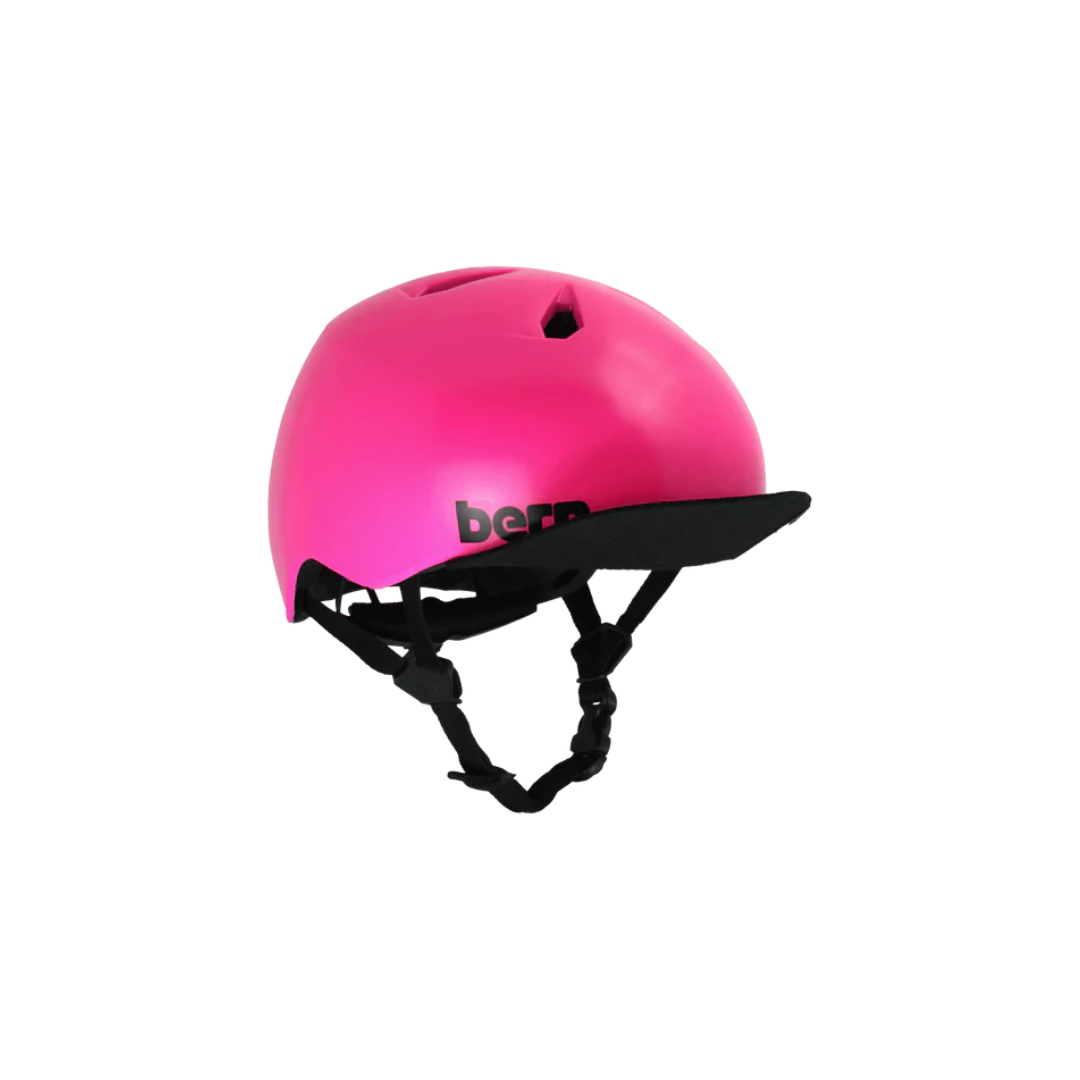 Bern Nina DVRT Youth Bike Helmet - Satin Hot Pink / XS/S