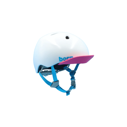 Bern Nina DVRT Youth Bike Helmet in Satin White, primary view