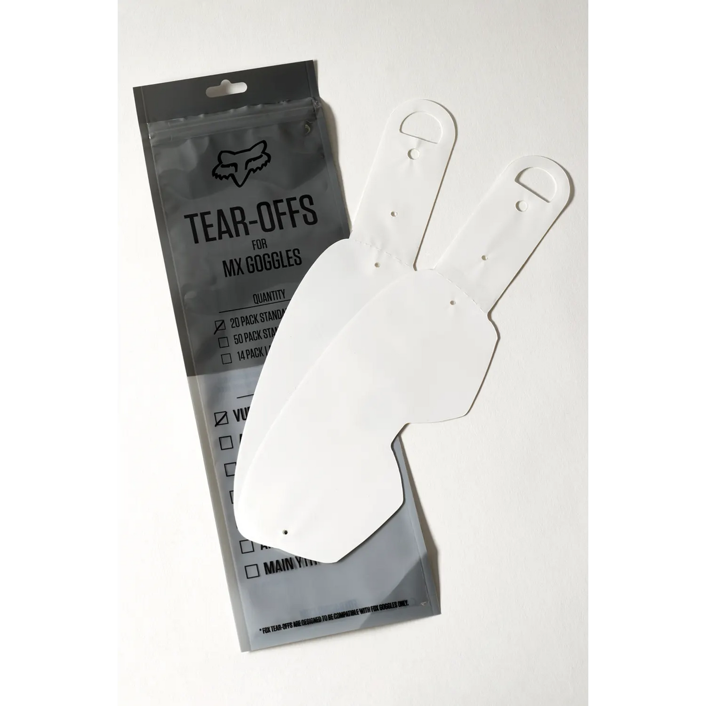 Fox Airspace & Main VLS Tear-Off 20 Pack
