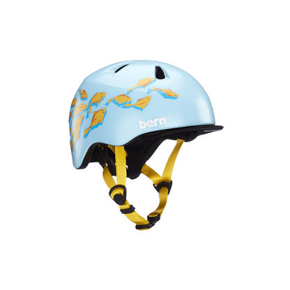 Bern Tigre Youth Bike Helmet in Satin Blue Goldfish, primary view