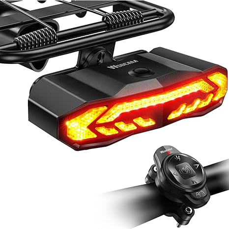 WSDCAM Bike Tail Light with Turn Signals & Horn