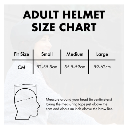 Bern adult helmet size chart