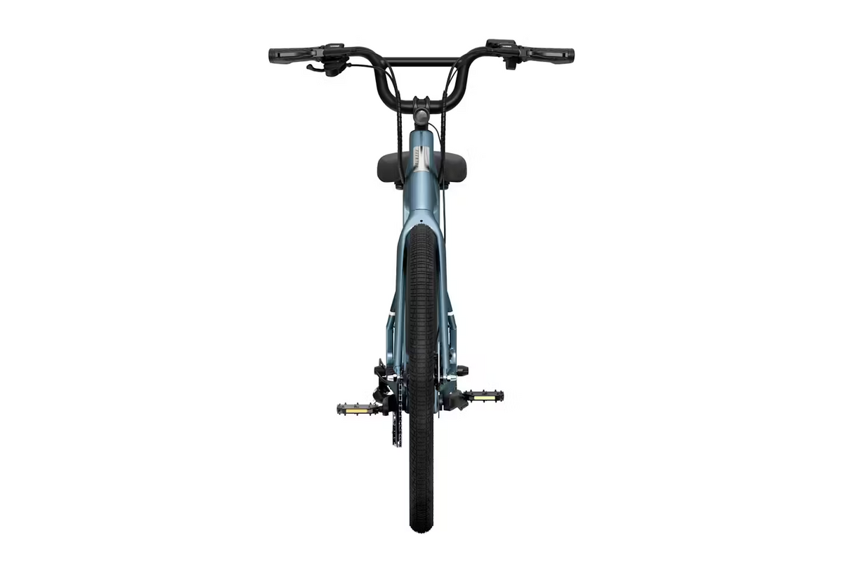 Aventon Pace 4 Step-Through Blue Steel - front view