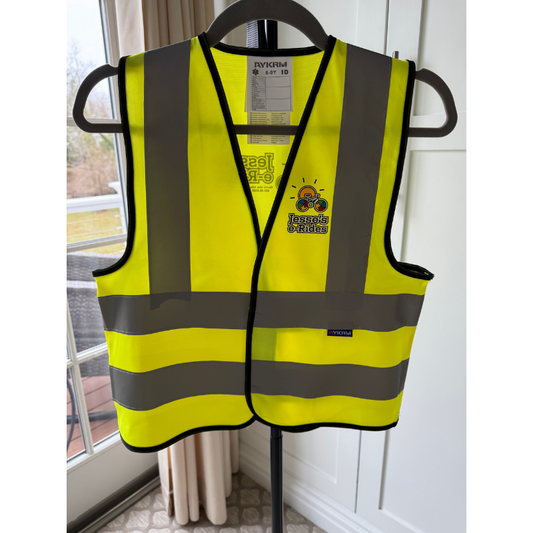 Jesse’s e-Rides Youth High-Visibility Safety Vest – Ride Bright, Stay Seen!
