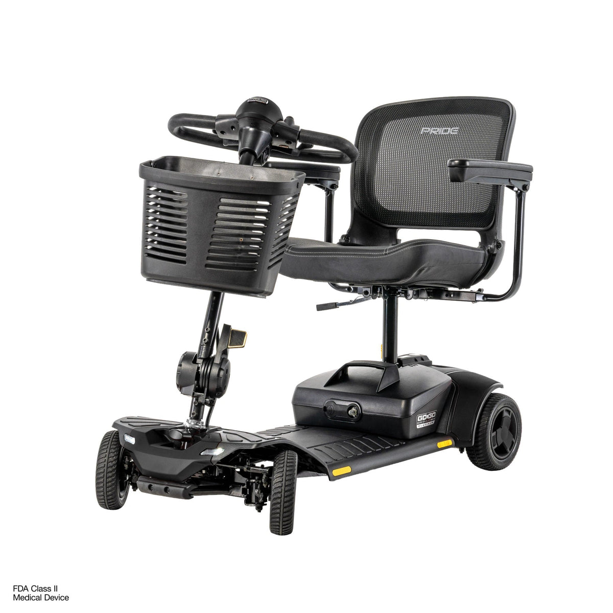 Pride Mobility Go Go Elite Traveller Gen 3 Platinum - Black - Beauty Left
