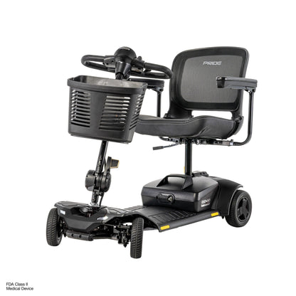 Pride Mobility Go Go Elite Traveller Gen 3 Platinum - Black - Beauty Left