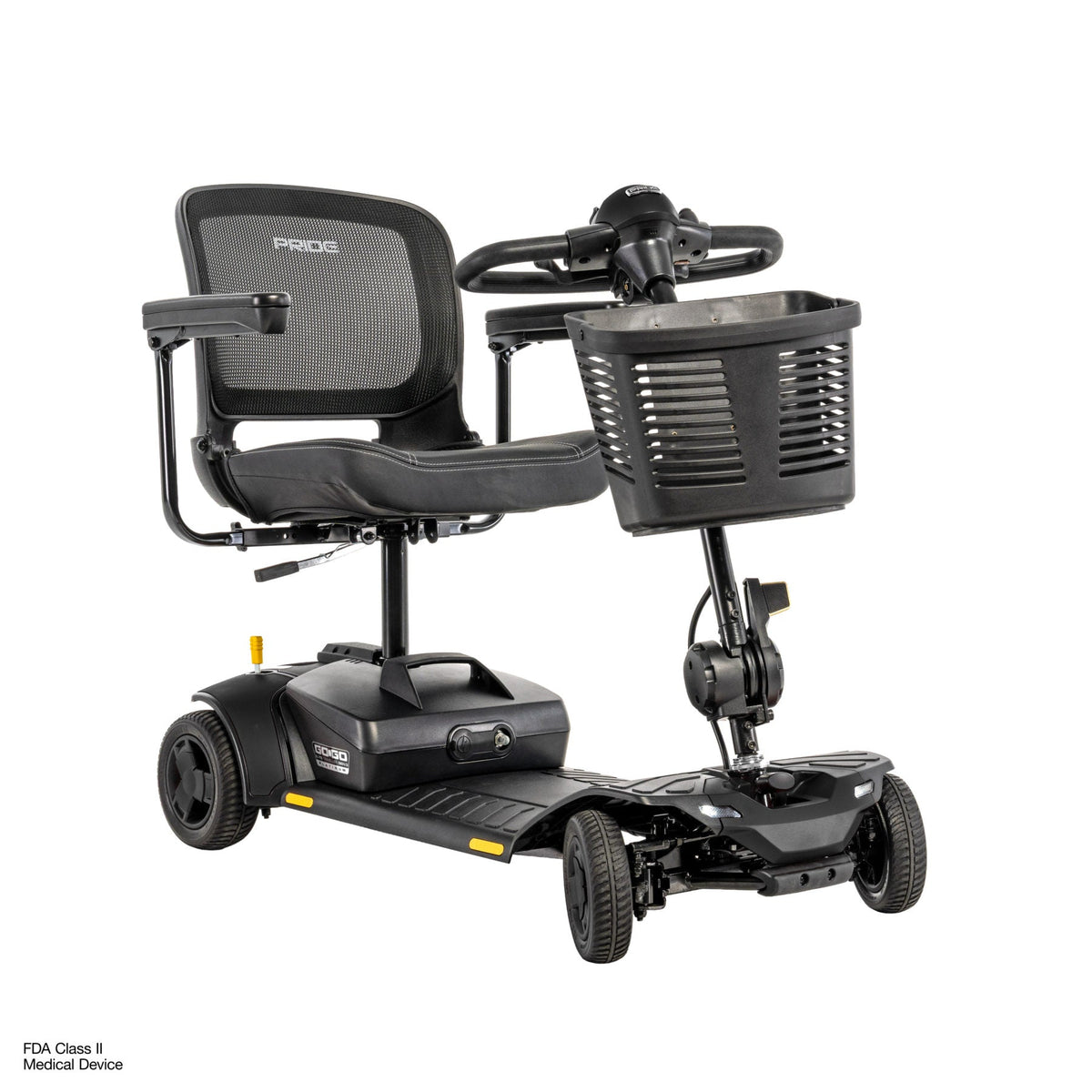 Pride Mobility Go Go Elite Traveller Gen 3 Platinum - Black - Beauty Right