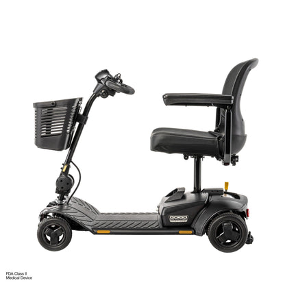 Pride Mobility Go Go Elite Traveller Gen 3 Platinum - Black - Profile Left