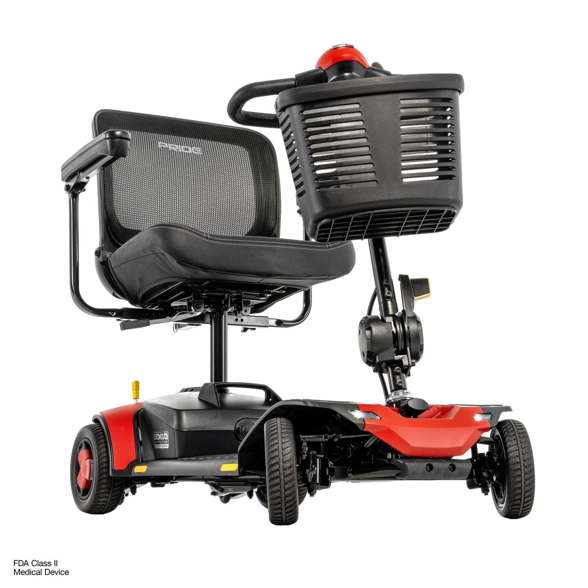 Pride Mobility Go Go Elite Traveller Gen 3 Platinum - Cardinal Red - Worm