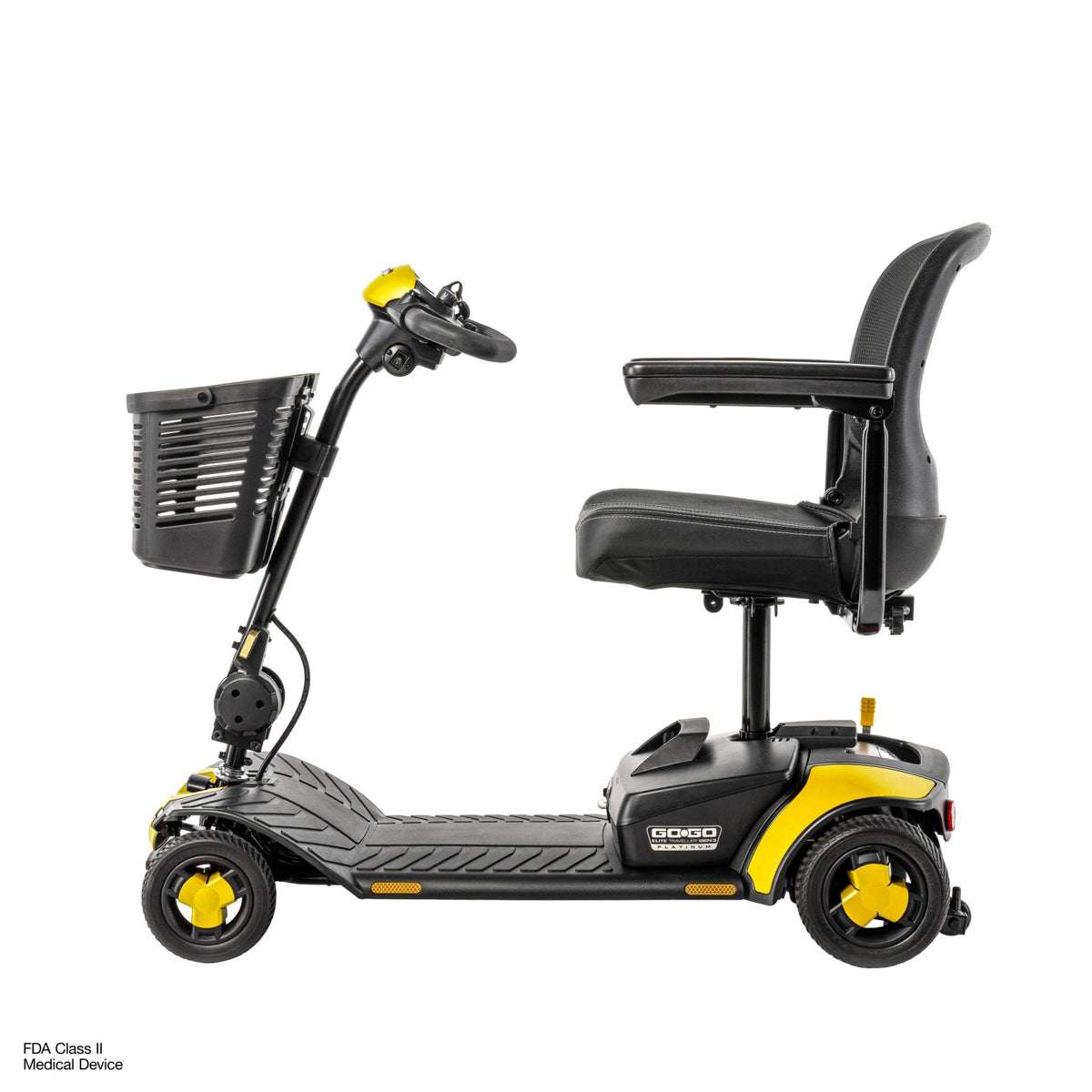 Pride Mobility Go Go Elite Traveller Gen 3 Platinum - Chell-o - Profile Left