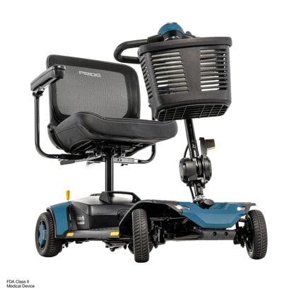 Pride Mobility Go Go Elite Traveller Gen 3 Platinum - Iceberg Blue - Worm