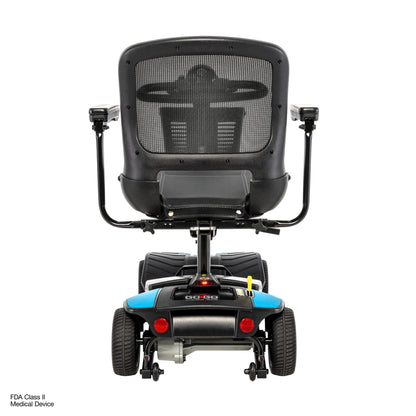 Pride Mobility Go Go Elite Traveller Gen 3 Platinum - Robin's Egg Blue - Rear