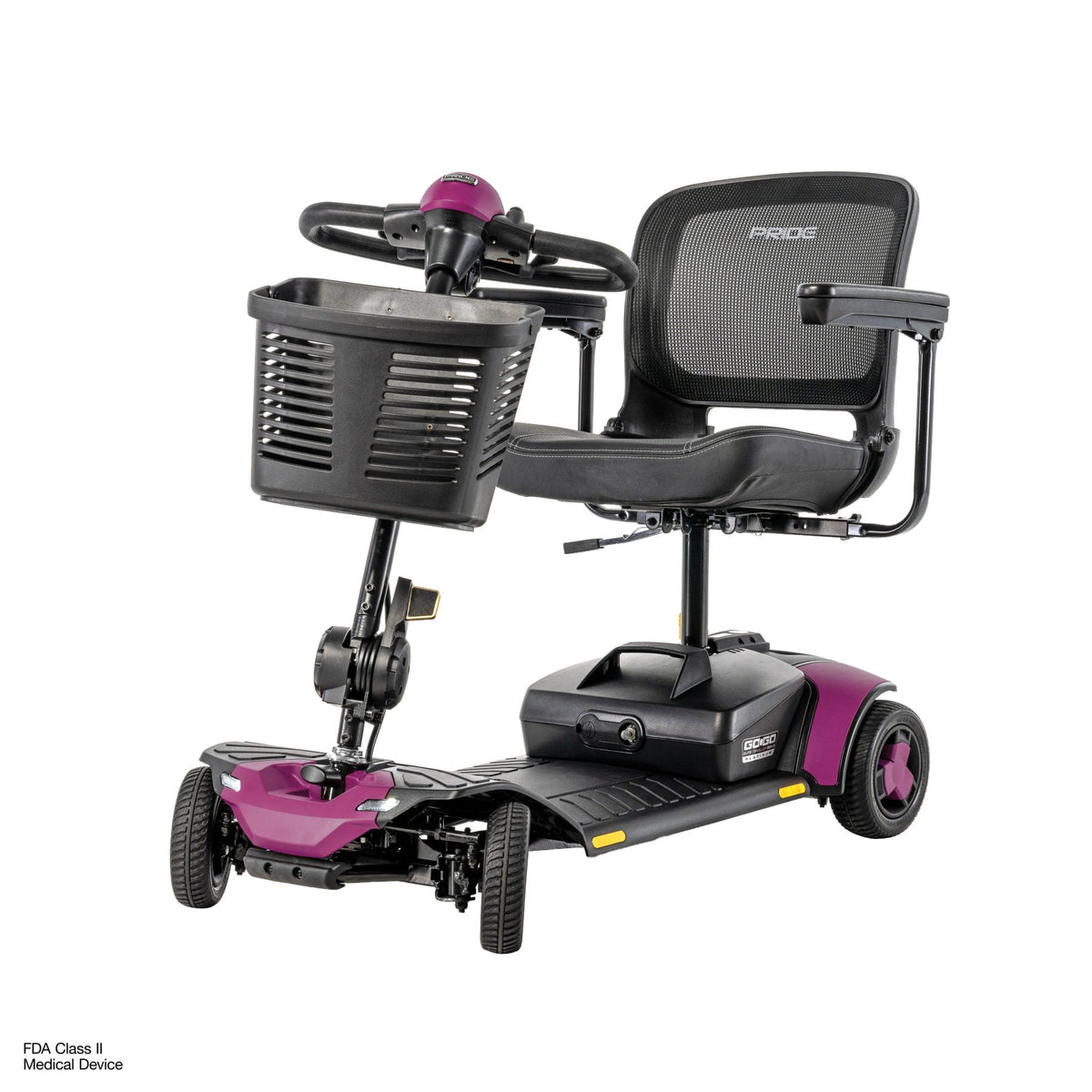 Pride Mobility Go Go Elite Traveller Gen 3 Platinum - Sugar Plum - Beauty Left