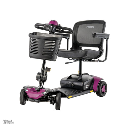 Pride Mobility Go Go Elite Traveller Gen 3 Platinum - Sugar Plum - Beauty Left