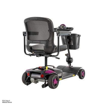 Pride Mobility Go Go Elite Traveller Gen 3 Platinum - Sugar Plum - Rear
