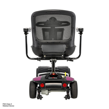 Pride Mobility Go Go Elite Traveller Gen 3 Platinum - Sugar Plum - Rear