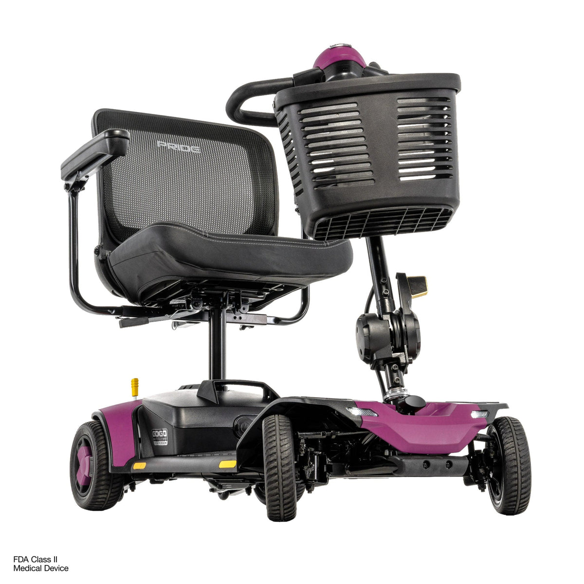 Pride Mobility Go Go Elite Traveller Gen 3 Platinum - Sugar Plum - Worm