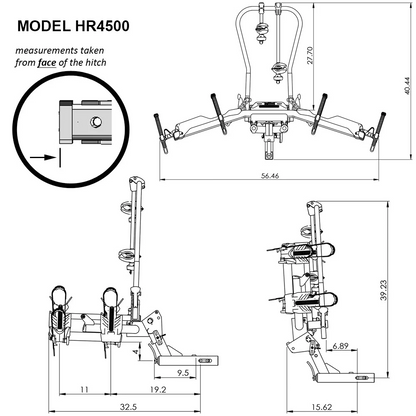Hollywood Racks Destination E Bike Rack for Electric Bikes