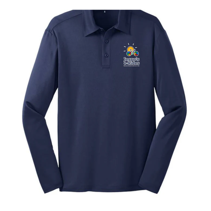 Jesse's e-Rides Men's Long Sleeved Performance Polo Classic Logo