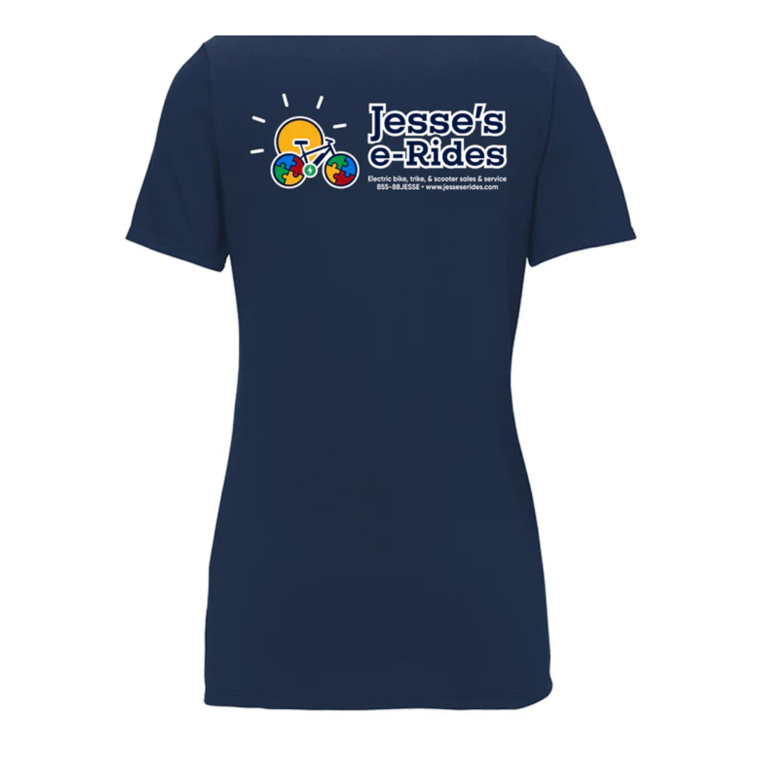 Jesse’s e-Rides Women’s Scoop Neck Tee – Classic Logo